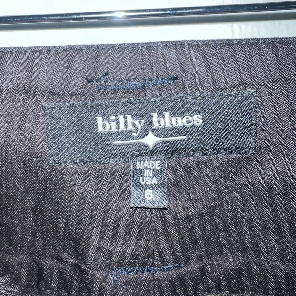 Billy Blues pants. Size 6. Blue wide leg with belt - Picture 3 of 7